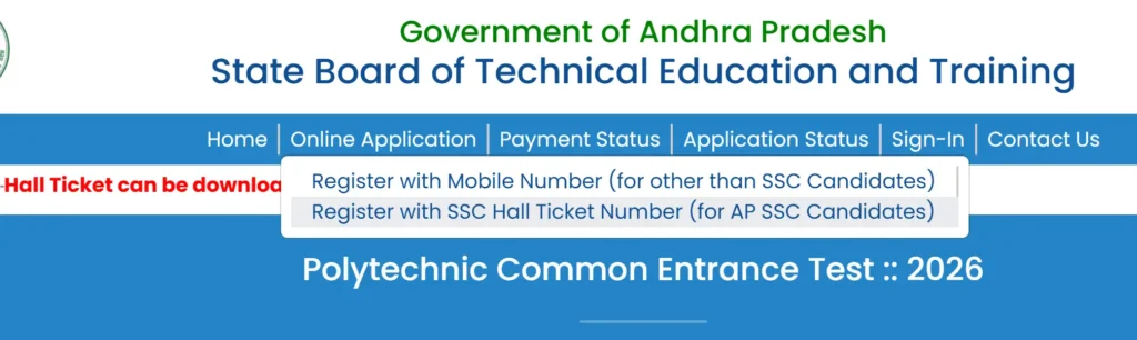 Ap polycet 2026 application
