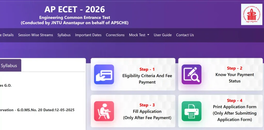 ap ecet 2026 application